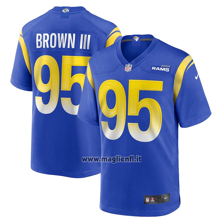 Maglia NFL Game Los Angeles Rams Bobby Brown III Blu